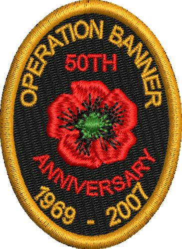 Operation Banner 50th Anniversary Badge